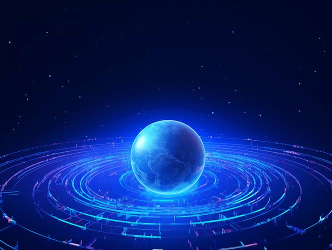 互联网现代化网络科技地球概念图网络大数据抽象概念
